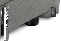 Ronde poot kunststof, zwart 60mm