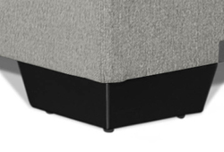 Slede poot Metaal, zwart 65mm